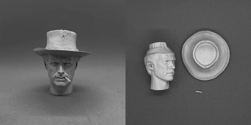 1/6 Character Head Sculpts Collection, 11 Figures, Resin Model Bust Kit, Historical Theme, Unassembled and Unpainted