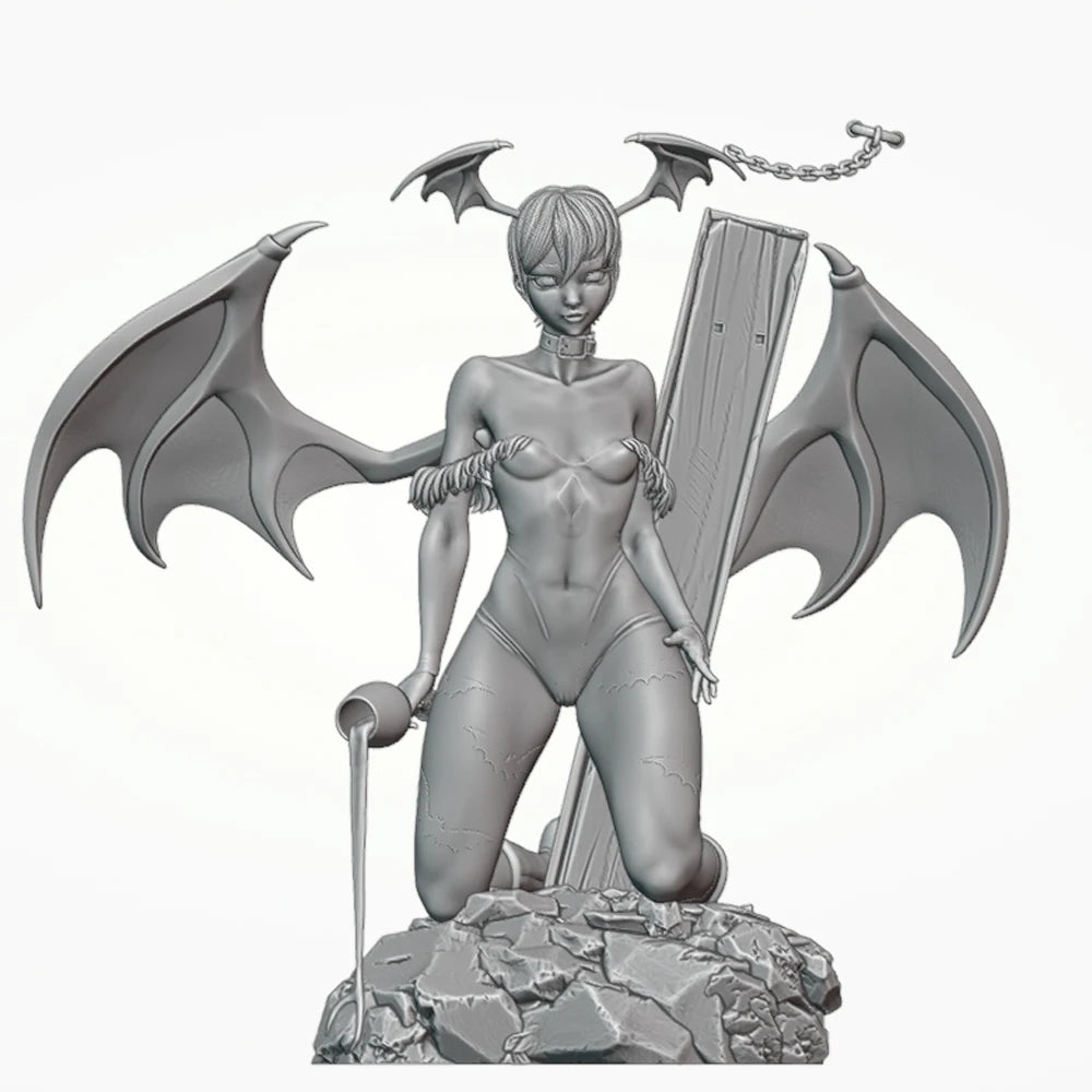 1/24 BelleLilith Demon Dragon, Resin Model Figure Kit, Fantasy Theme, Unassembled and Unpainted