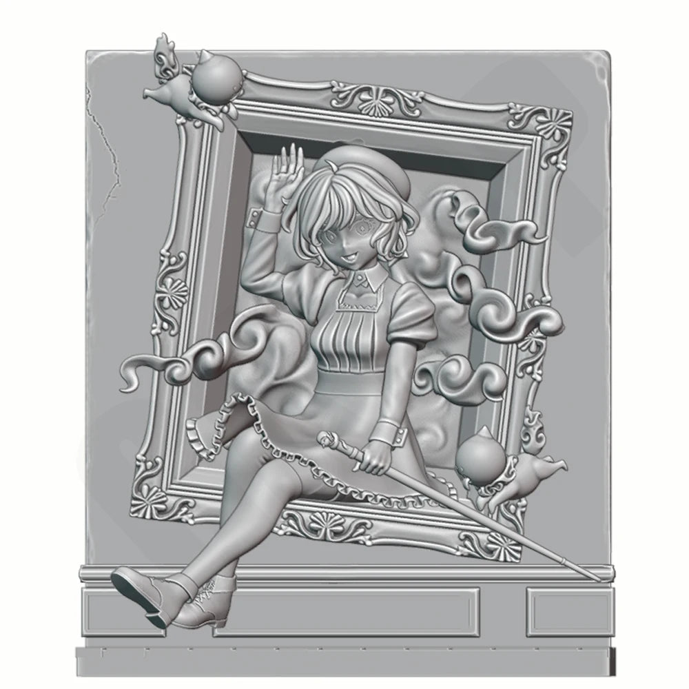 1/24 Modern Quorra Cat Lady, Resin Model Figure Kit, Unassembled and Unpainted