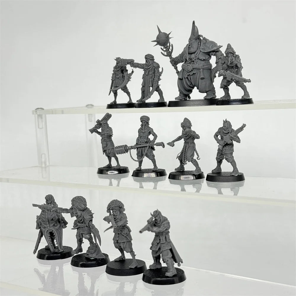 Dark Fantasy Corrupted Guards, 12 Figures, Resin Model Figure Kit, Fantasy Theme, Unassembled and Unpainted