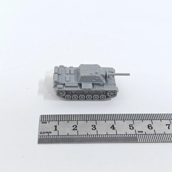 1/144 WWII Soviet SU-76i Assault Gun, Resin Model Vehicle Kit, Unassembled and Unpainted