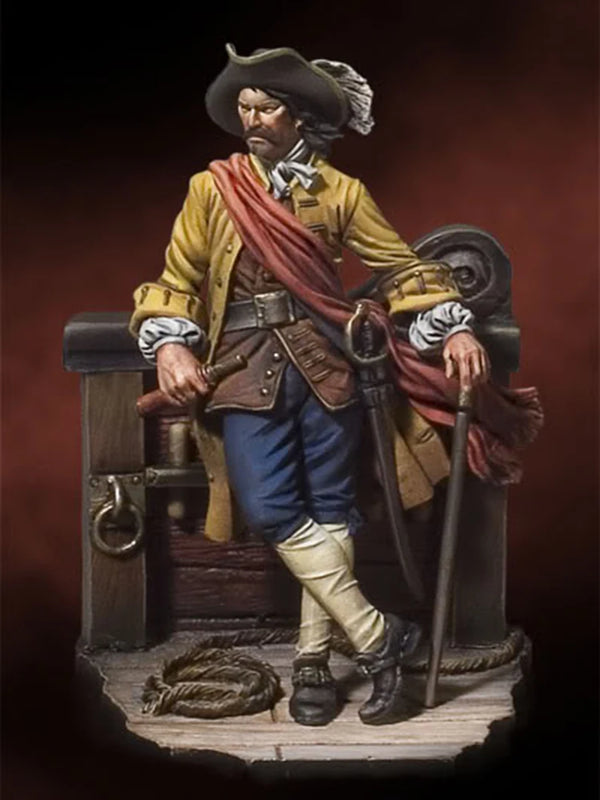 1/32 Napoleonic Civilian Officer, Resin Model Figure Kit, Unassembled and Unpainted