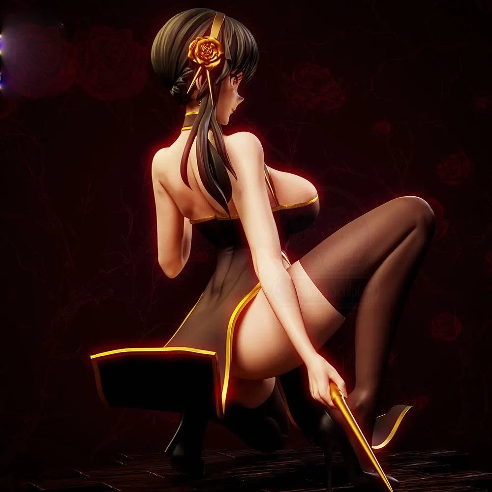 1/24 Warrior Kneeling with Sword and Shield, Resin Model Figure Kit, Anime Theme, Unassembled and Unpainted