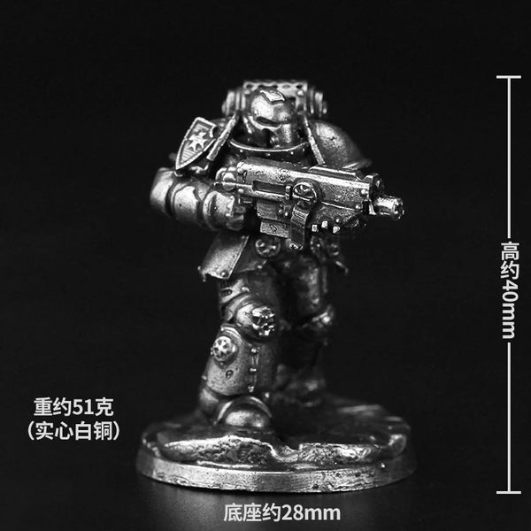 32mm Armored Sci-Fi Soldiers, 9 Figures, Resin Model Figure Kit, Sci-Fi Theme, Unassembled and Unpainted
