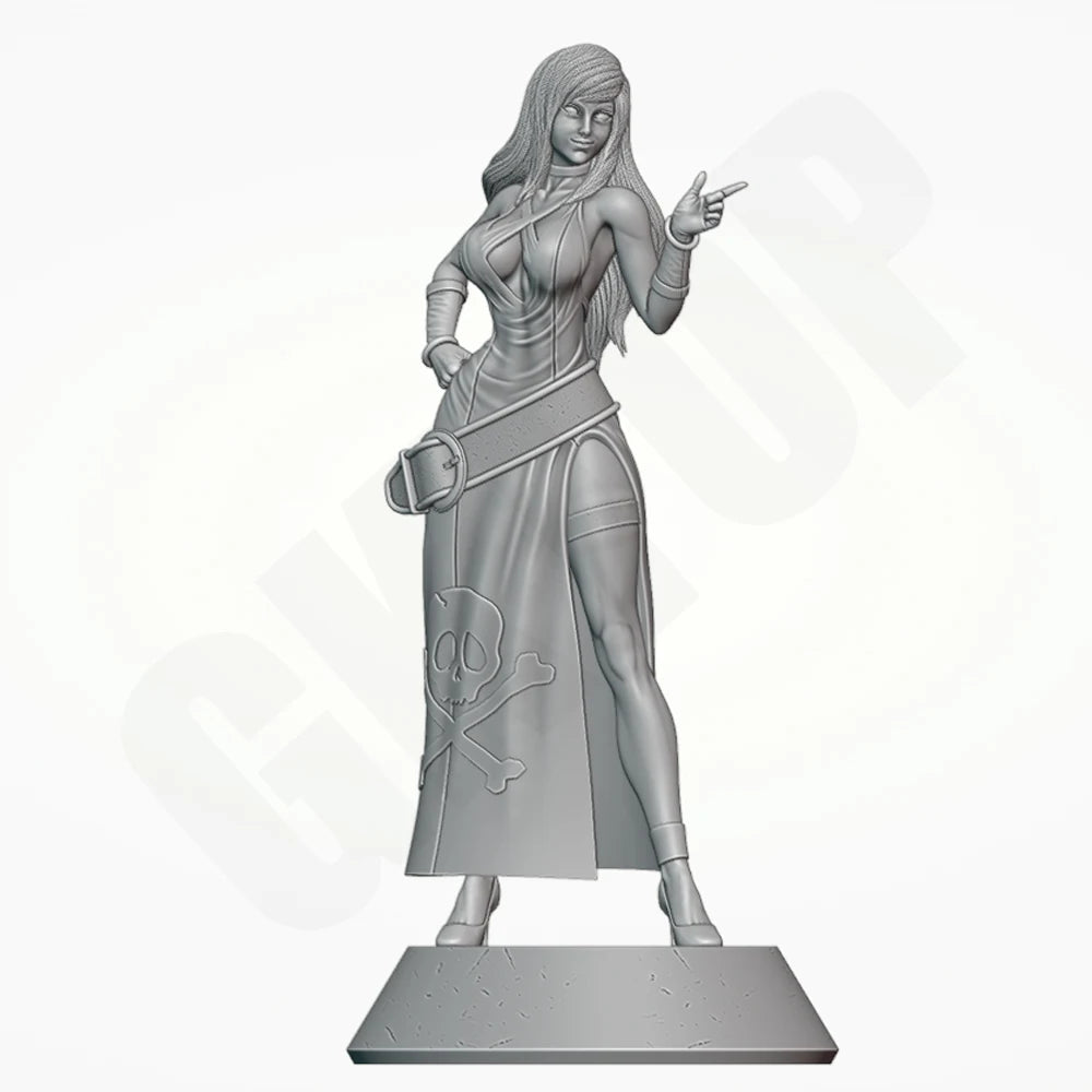 1/24 BJennet Pirate Witch, Resin Model Figure Kit, Fantasy Theme, Unassembled and Unpainted