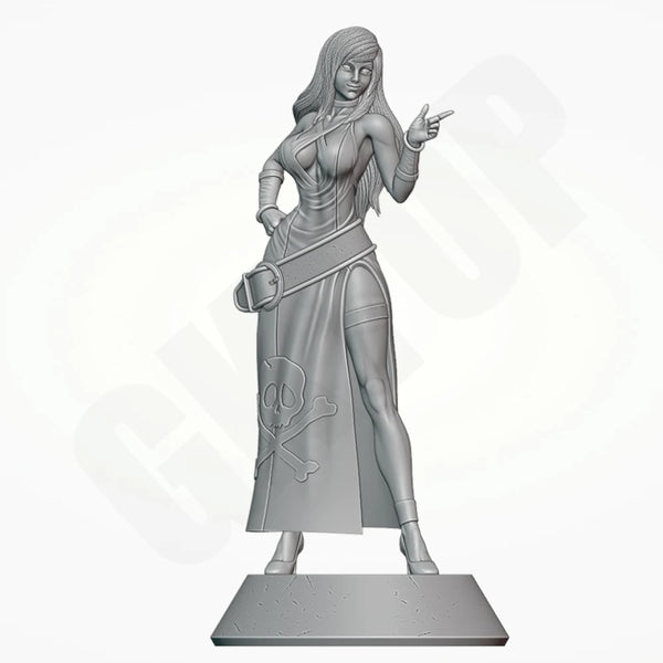 1/24 BJennet Pirate Witch, Resin Model Figure Kit, Fantasy Theme, Unassembled and Unpainted