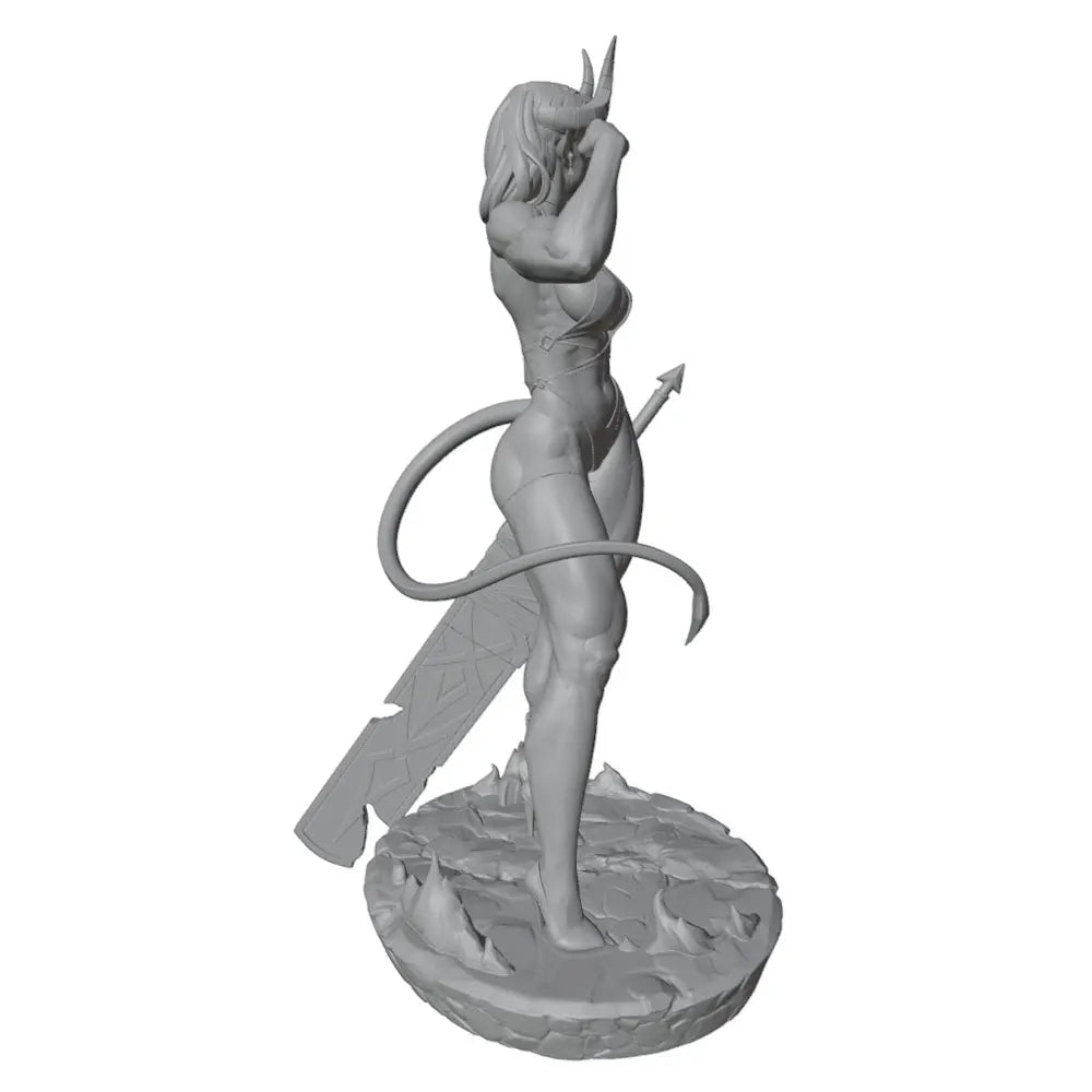 1/24 Demon Female, Resin Model Figure Kit, Fantasy Theme, Unassembled and Unpainted