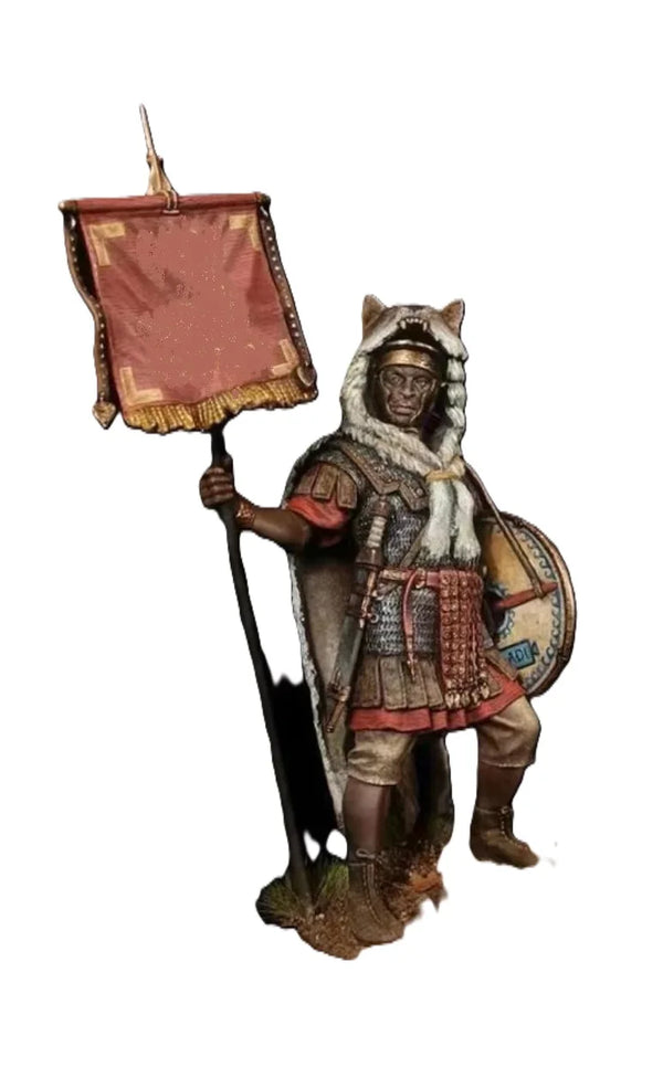 1/32 Medieval Warrior with Armor, Resin Model Figure Kit, Unassembled and Unpainted