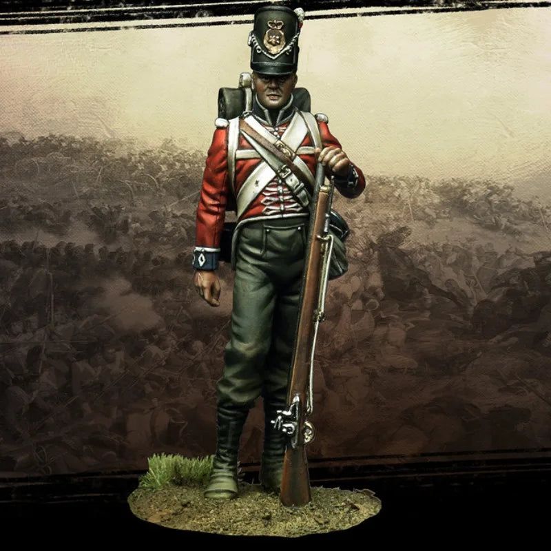 1/32 Napoleonic British Infantry Officer, Resin Model Figure Kit, Unassembled and Unpainted