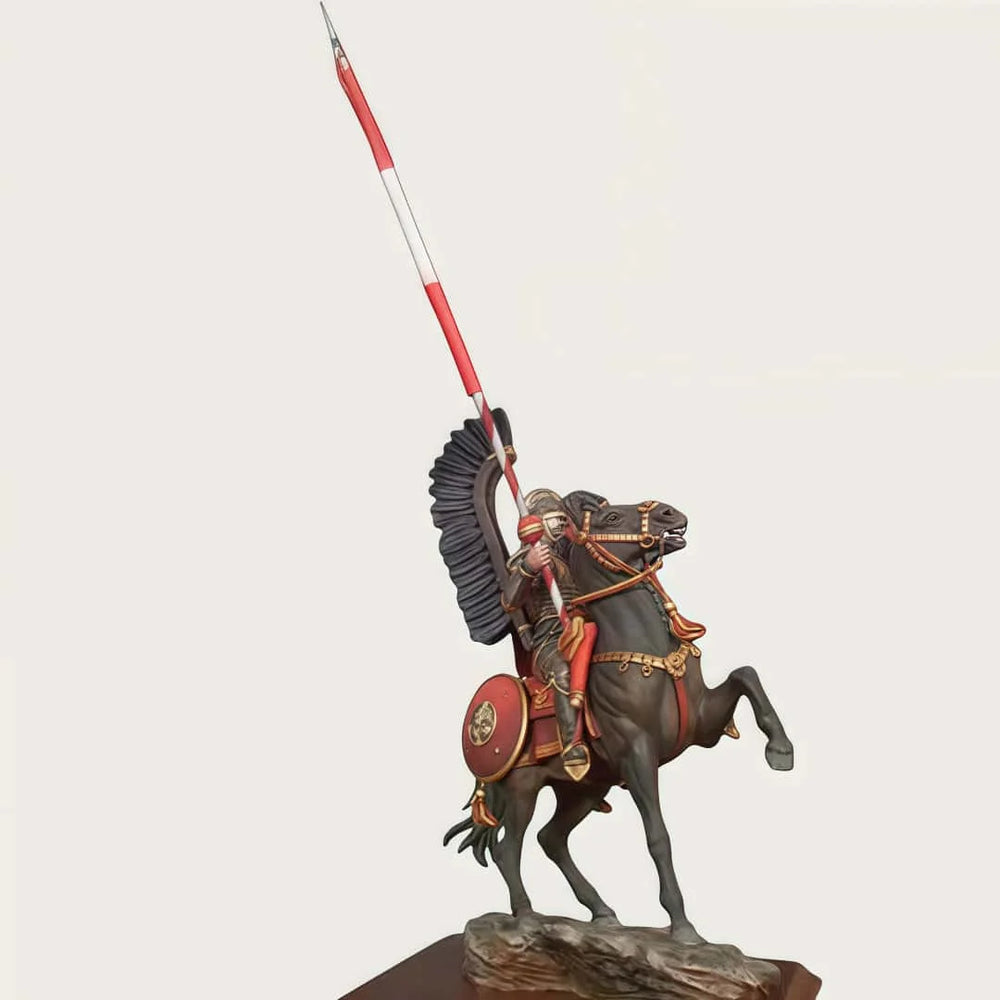 54mm Medieval Knight Cavalry, 2 Figures, Resin Model Figure Kit, Unassembled and Unpainted