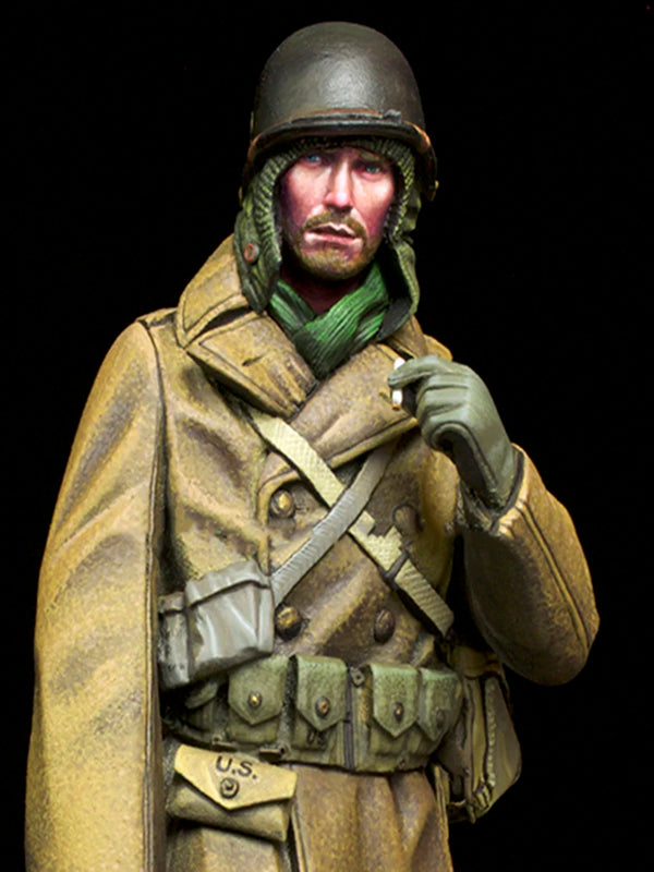 1/16 WWII US Infantry Winter 1944, Resin Model Figure Kit, Unassembled and Unpainted