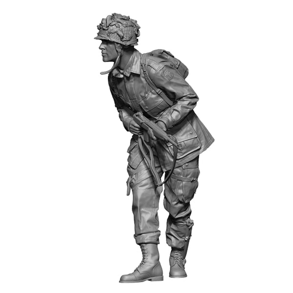 1/35 WWII US Paratrooper Warrior, Resin Model Figure Kit, Unassembled and Unpainted