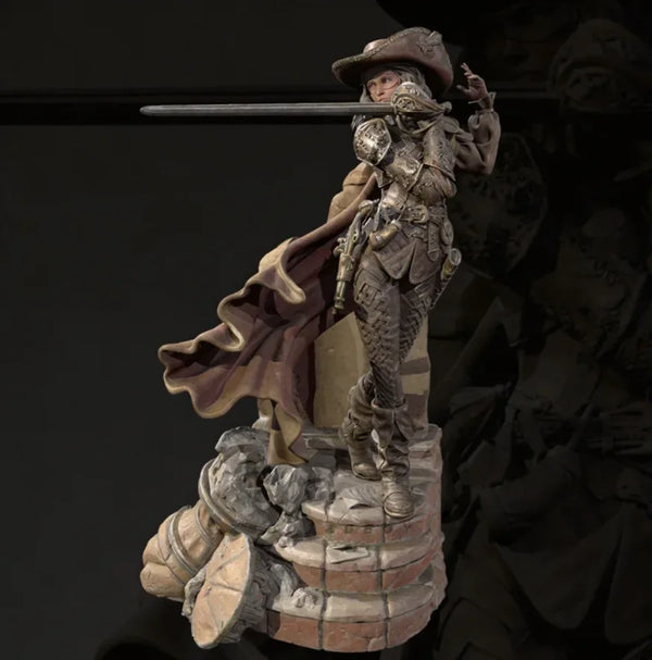 90mm American Civil War American Revolutionary Soldier, Resin Model Figure Kit, Unassembled and Unpainted