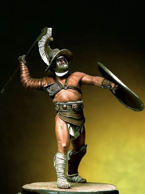 1/32 Ancient Warrior with Shield, Resin Model Figure Kit, Unassembled and Unpainted