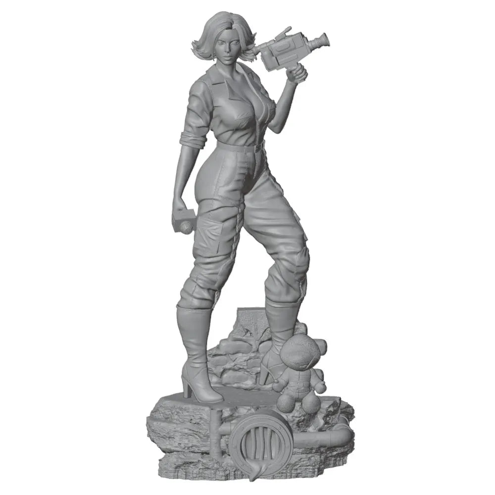 1/24 Female in Bodysuit, Resin Model Figure Kit, Unassembled and Unpainted