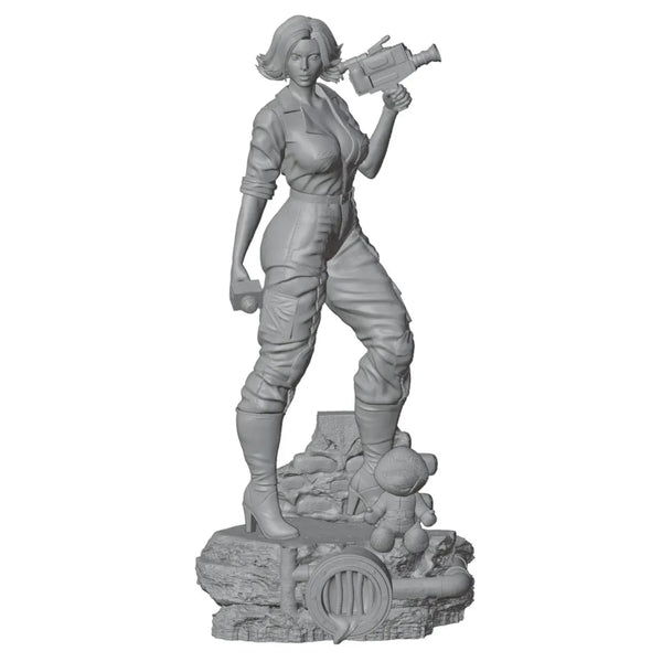 1/24 Female in Bodysuit, Resin Model Figure Kit, Unassembled and Unpainted
