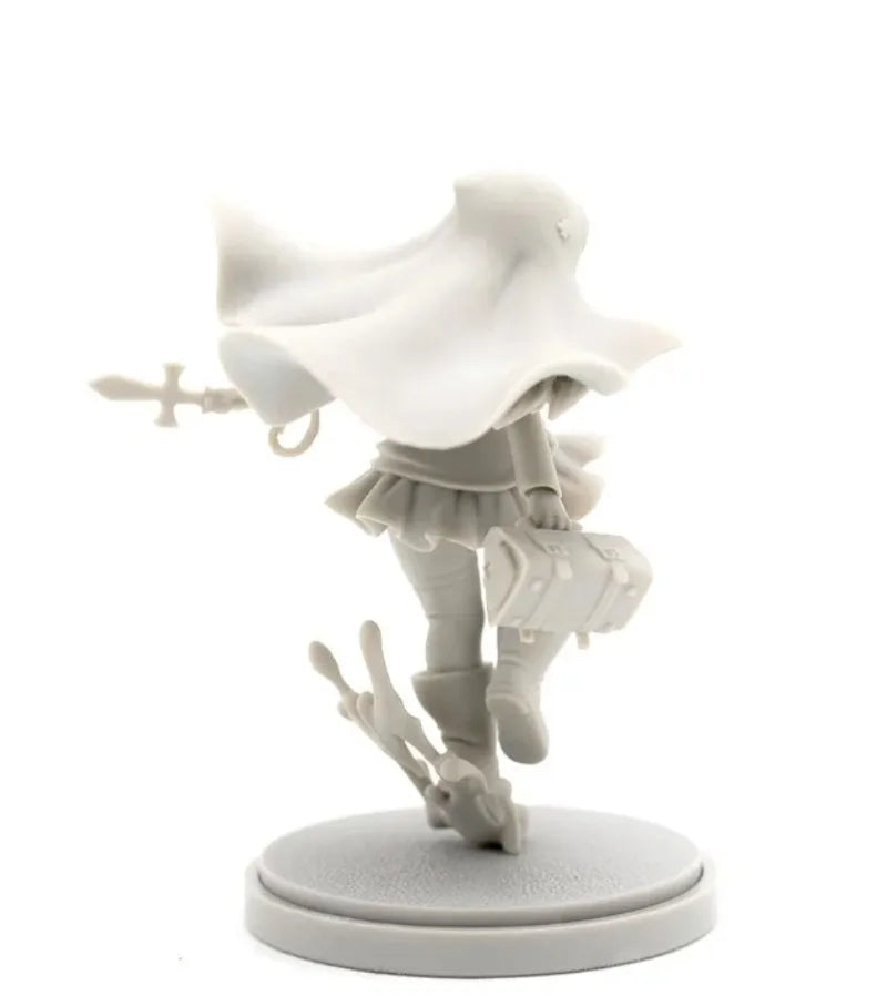30mm Medieval Holy Mage, Resin Model Figure Kit, Unassembled and Unpainted