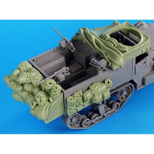 1/35 WWII US M2 Half-Track, Resin Model Vehicle Kit, Unassembled and Unpainted