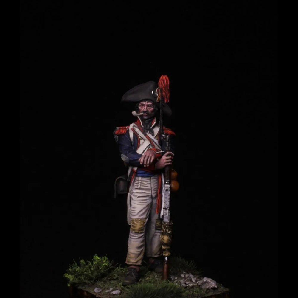 54mm Napoleonic French Grenadier Officer, Resin Model Figure Kit, Unassembled and Unpainted