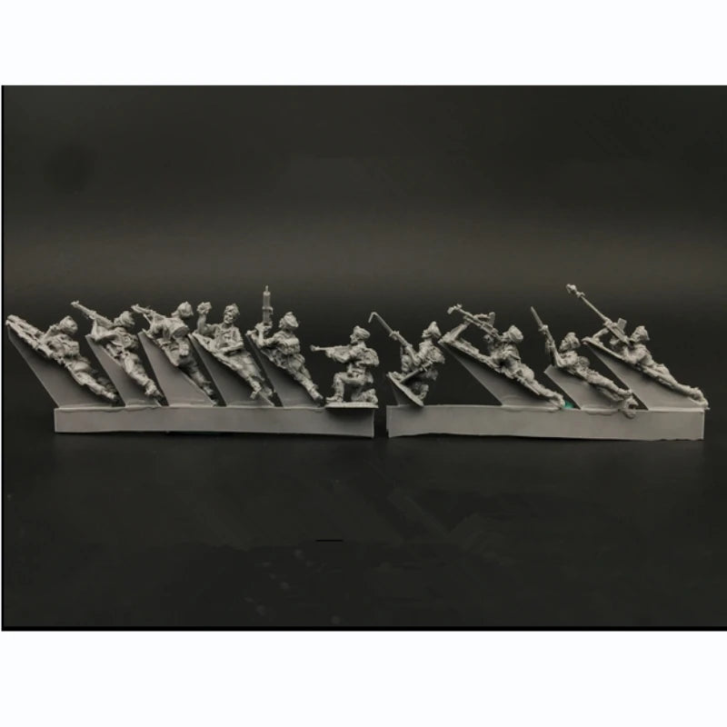 1/72 WWII Sikh Soldiers, 10 Figures, Resin Model Figure Kit, Unassembled and Unpainted