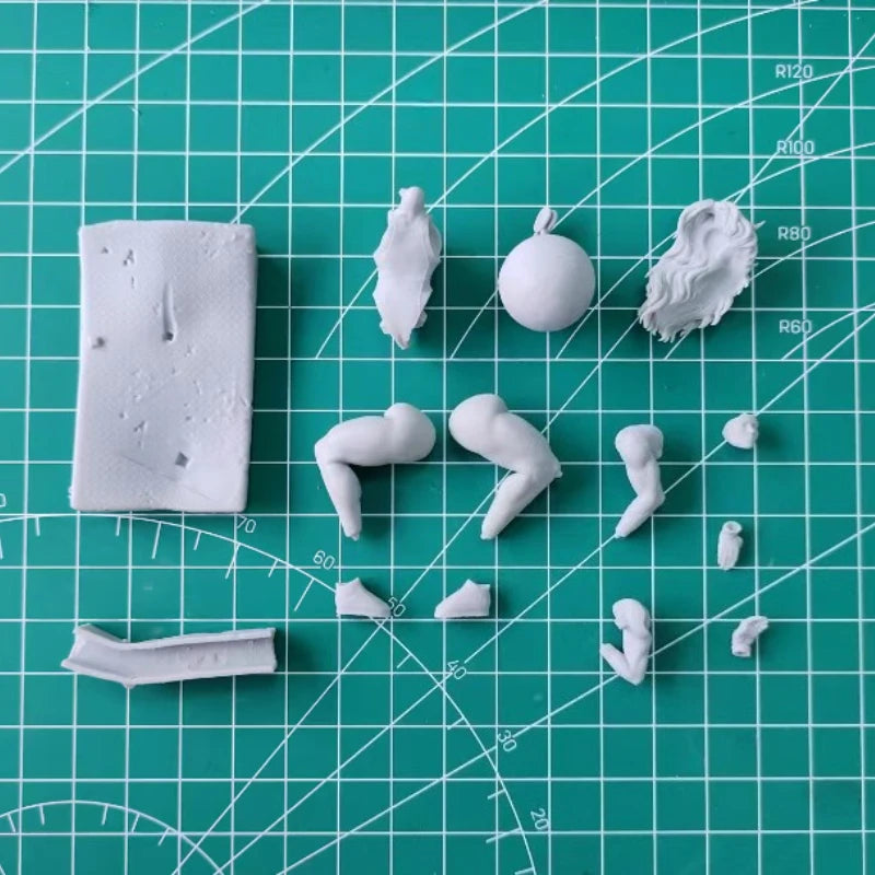 1/24 Female Superhero, Resin Model Figure Kit, Anime Theme, Unassembled and Unpainted