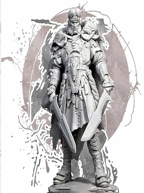 1/24 Ancient Ornate Spiked Knight Commander, Resin Model Figure Kit, Unassembled and Unpainted