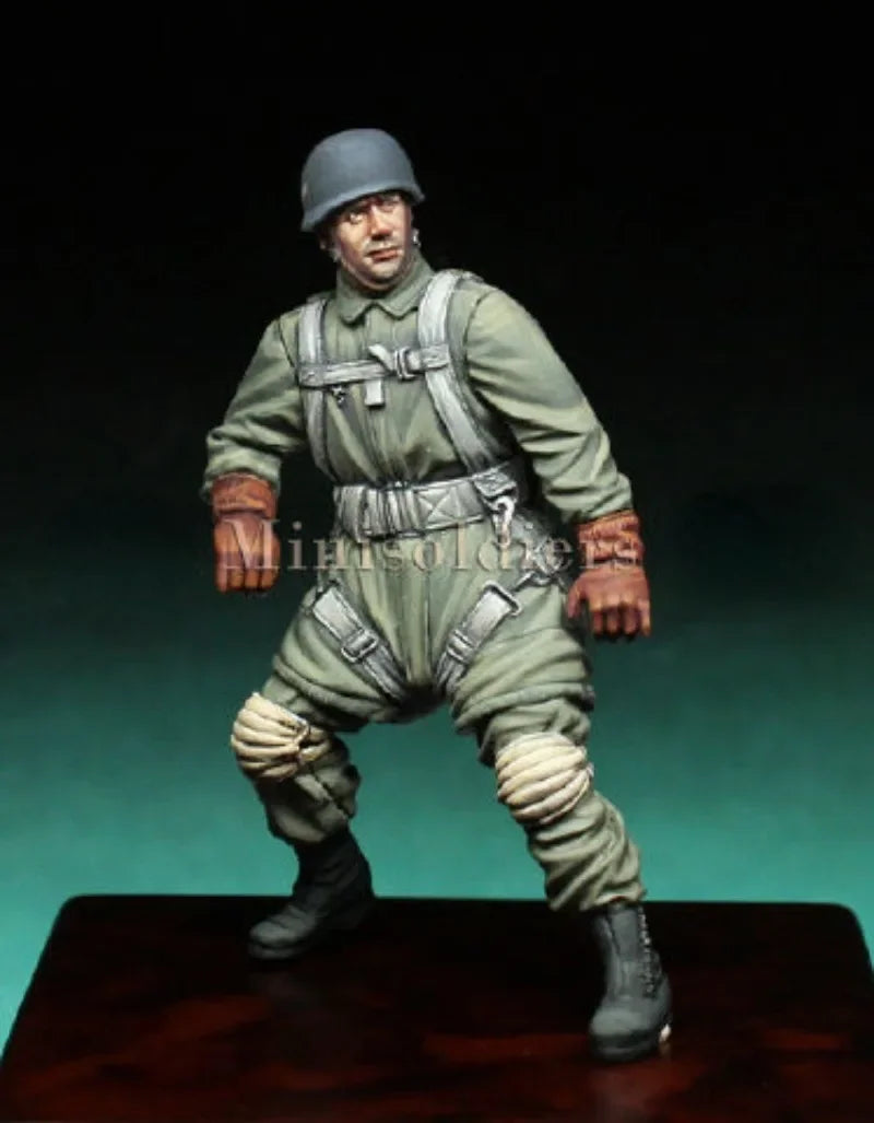 1/35 WWII German Fallschirmjäger, Resin Model Figure Kit, Unassembled and Unpainted