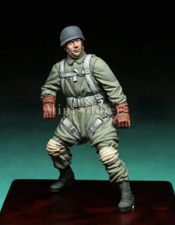 1/35 WWII German Fallschirmjäger, Resin Model Figure Kit, Unassembled and Unpainted
