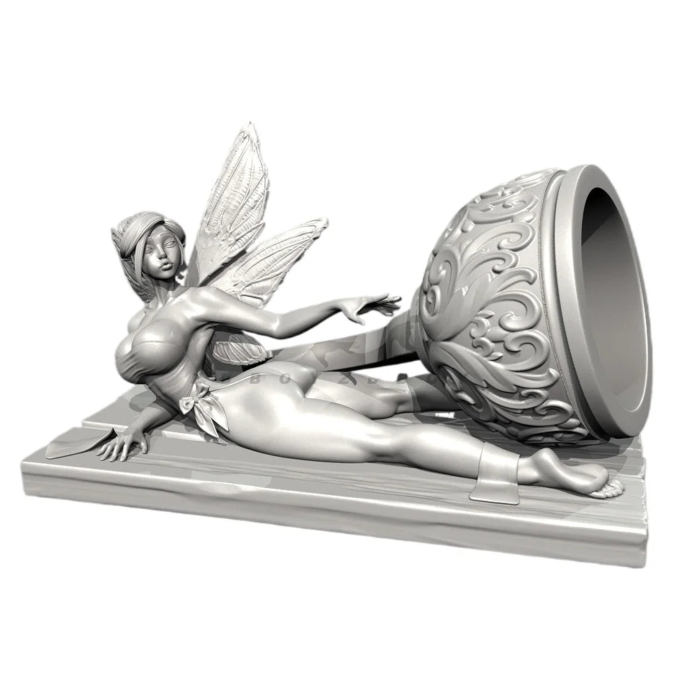 75mm Reclining Fairy Angel, Resin Model Figure Kit, Fantasy Theme, Unassembled and Unpainted