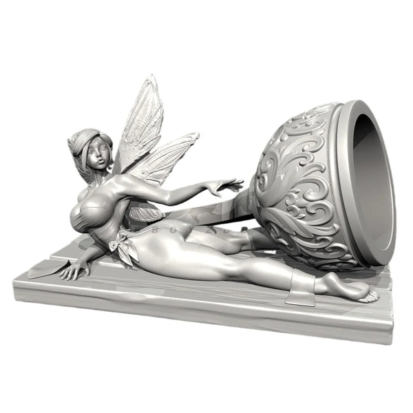 75mm Reclining Fairy Angel, Resin Model Figure Kit, Fantasy Theme, Unassembled and Unpainted