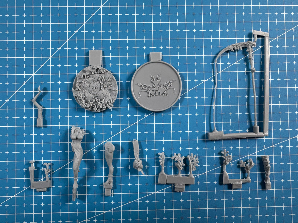 40mm Female Character, Resin Model Figure Kit, Fantasy Theme, Unassembled and Unpainted
