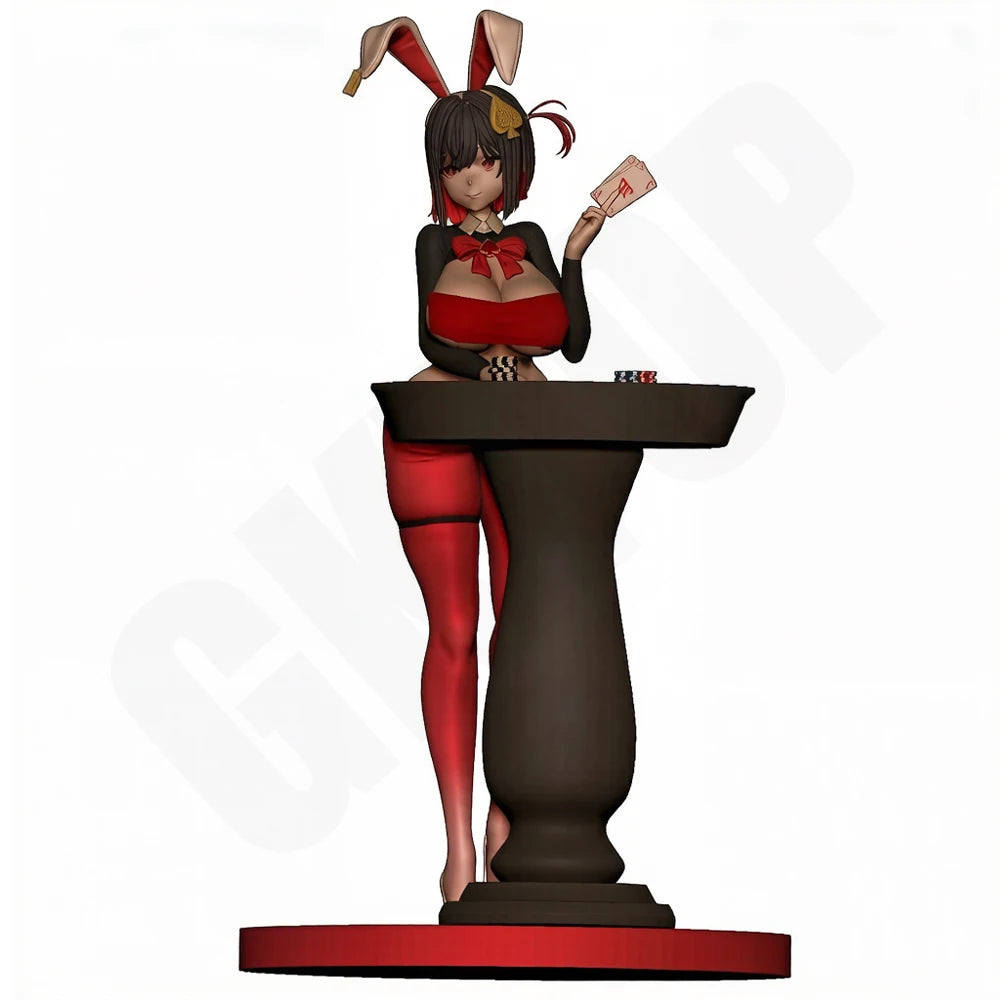 1/24 Bunny Girl Dealer, Resin Model Figure Kit, Unassembled and Unpainted