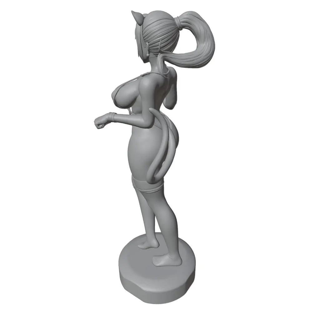 75mm Cat-Girl Character, Resin Model Figure Kit, Anime Theme, Unassembled and Unpainted