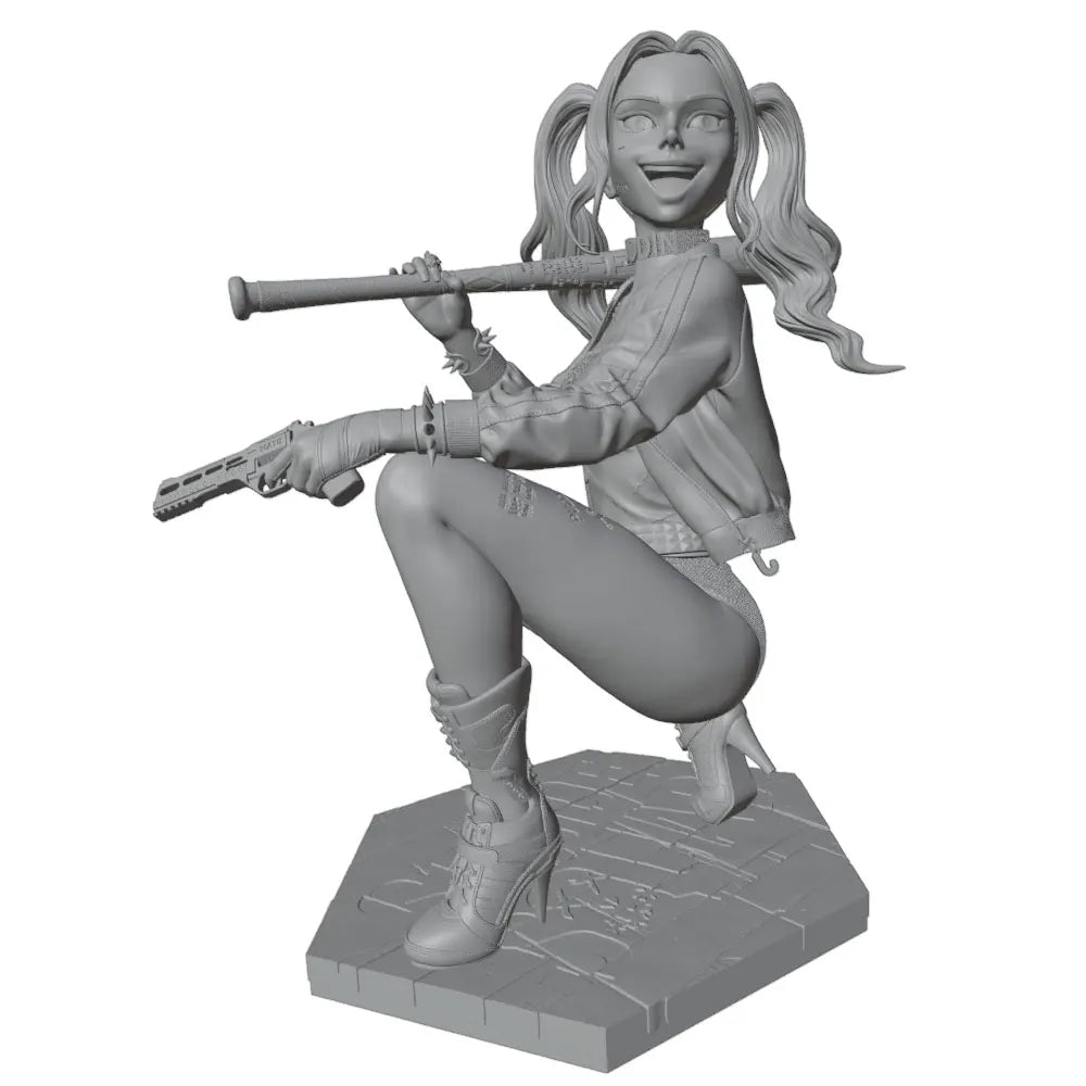 75mm Modern Female Tactical, Resin Model Figure Kit, Unassembled and Unpainted