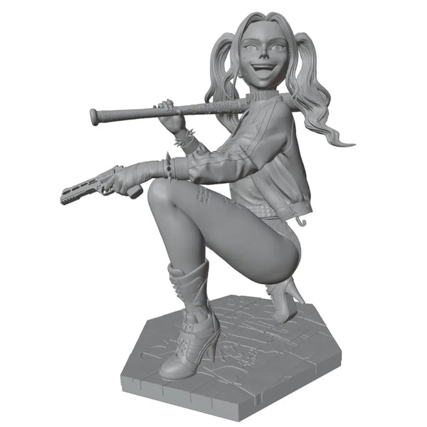 75mm Modern Female Tactical, Resin Model Figure Kit, Unassembled and Unpainted