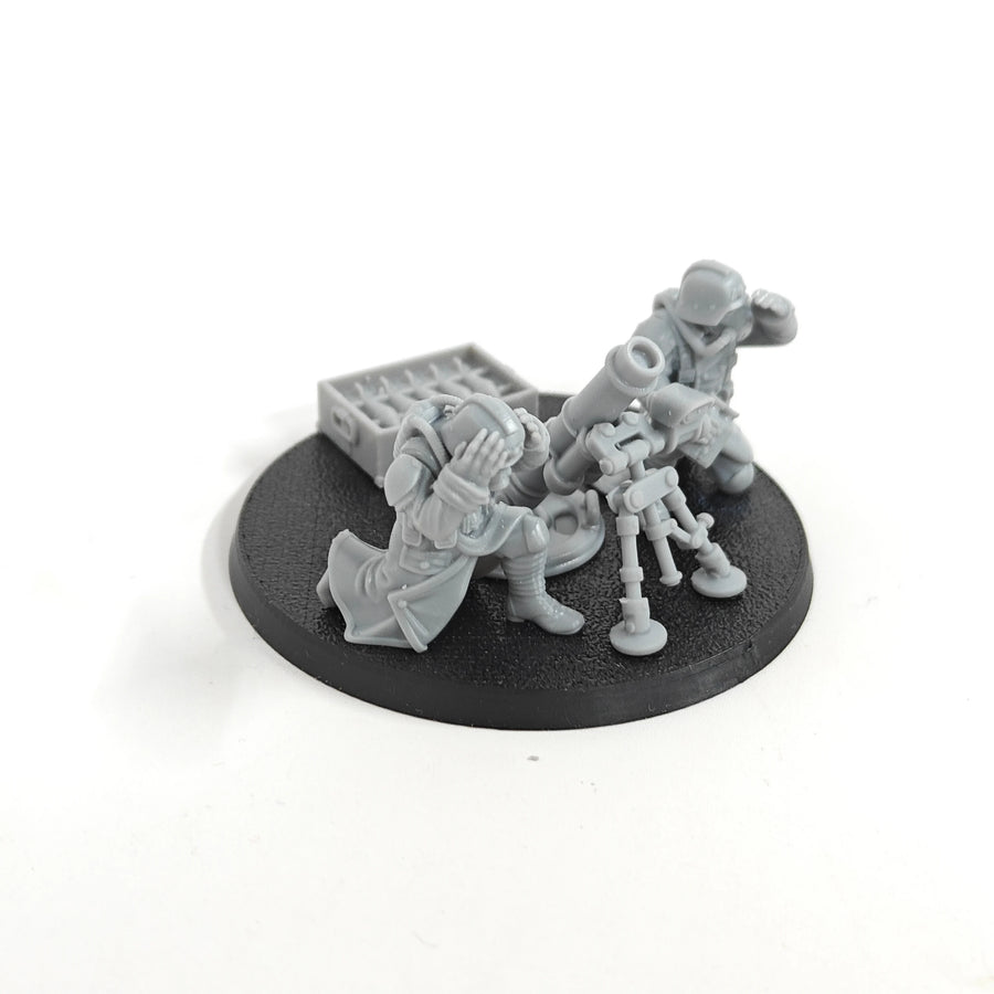 Garage Kits Table Top Miniatures Battle Weapons Crew (Mortar) Resin Kits Figure Unpainted Miniatures KT646