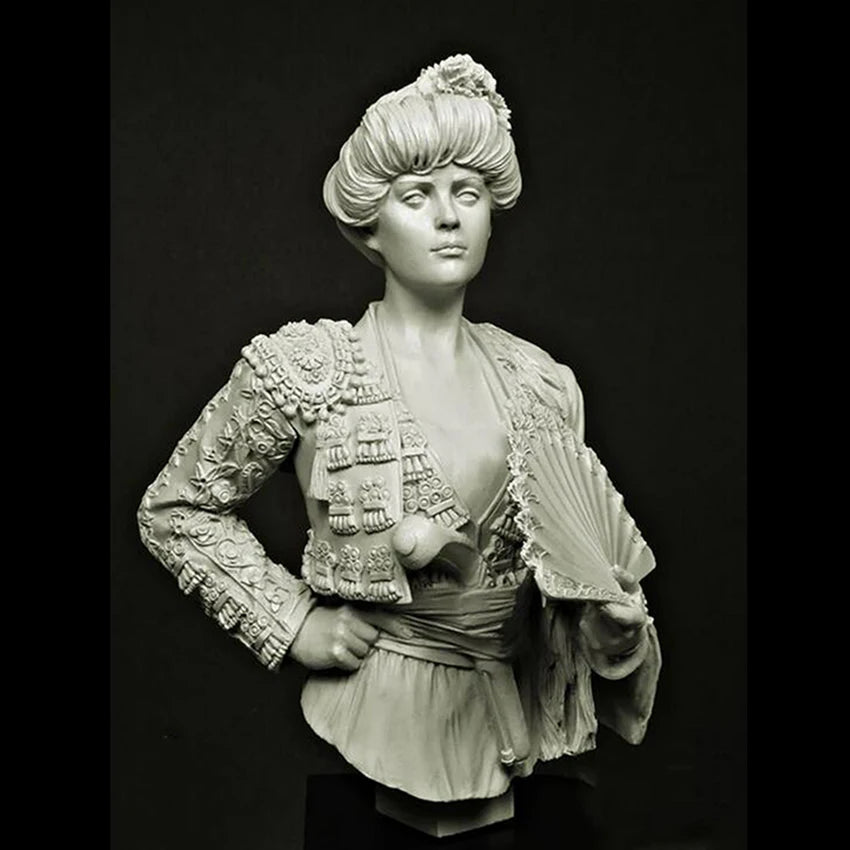 1/10 Napoleonic Spanish Maja, Resin Model Bust Kit, Unassembled and Unpainted