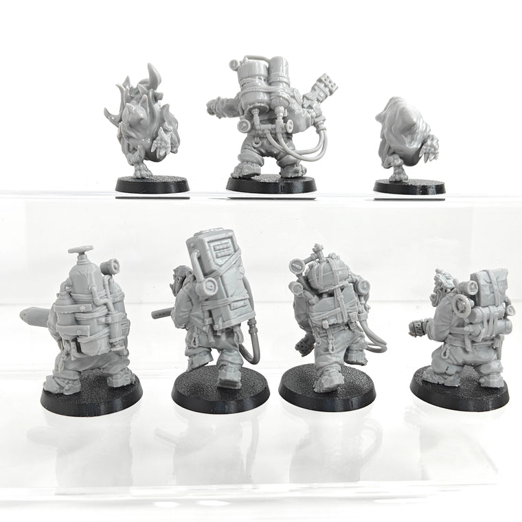 32mm Orc Warriors, 15 Figures, Resin Model Figure Kit, Fantasy Theme, Unassembled and Unpainted