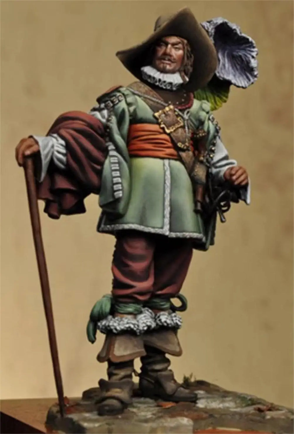 1/24 Baroque Nobleman, Resin Model Figure Kit, Fantasy Theme, Unassembled and Unpainted