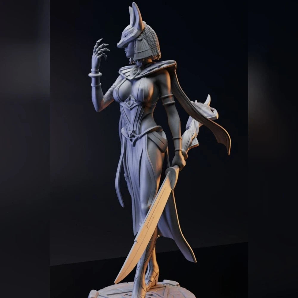 Cleopatra Fantasy Warrior, Resin Model Figure Kit, Fantasy Theme, Unassembled and Unpainted