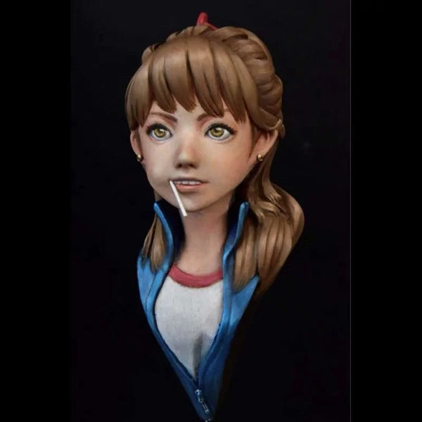 Character Female, Resin Model Bust Kit, Anime Theme, Unassembled and Unpainted