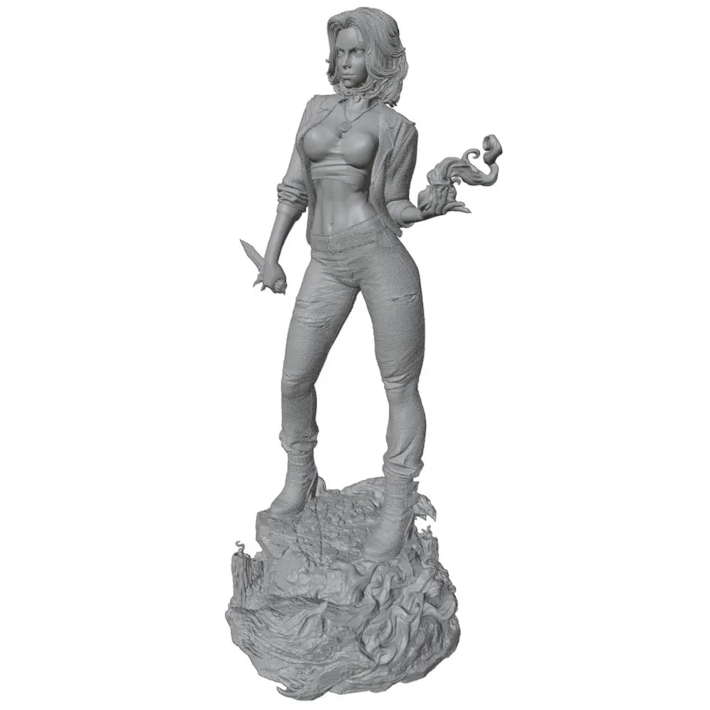 75mm European Fantasy Queen, Resin Model Figure Kit, Fantasy Theme, Unassembled and Unpainted