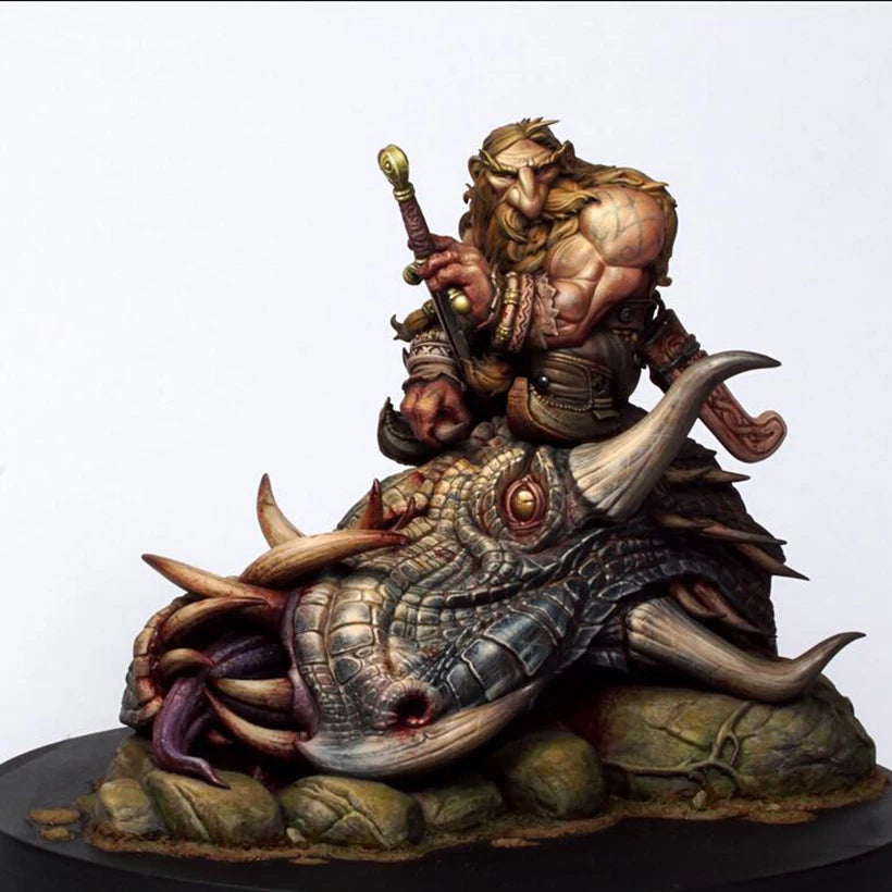 1/24 Steampunk Rider, Resin Model Figure Kit, Fantasy Theme, Unassembled and Unpainted