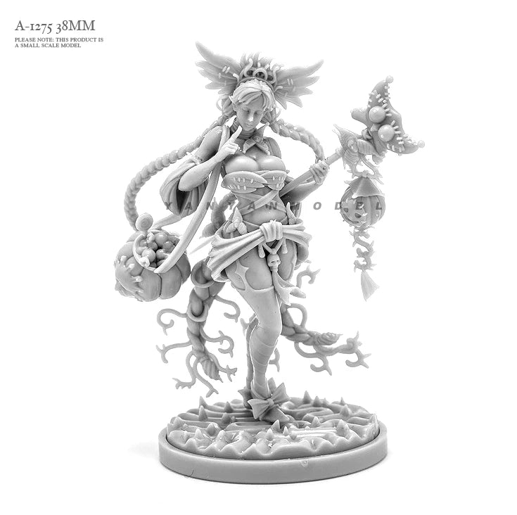 38mm Sorceresses, 2 Figures, Resin Model Figure Kit, Fantasy Theme, Unassembled and Unpainted