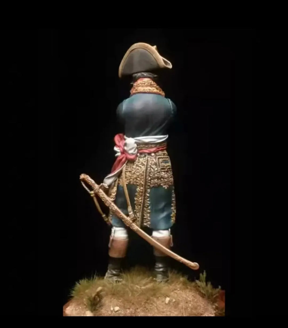 1/24 Napoleonic French Officer with Saber, Resin Model Figure Kit, Unassembled and Unpainted