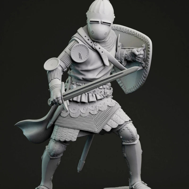1/24 Ancient British Warrior, Resin Model Figure Kit, Unassembled and Unpainted