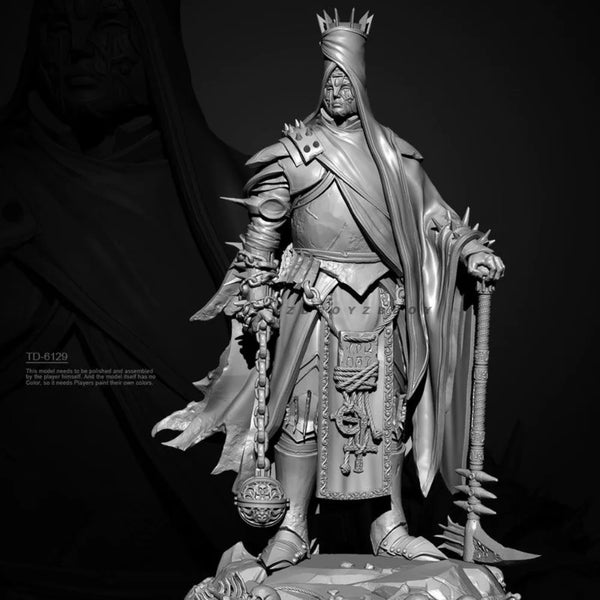 75mm Ancient Skull General, Resin Model Figure Kit, Unassembled and Unpainted