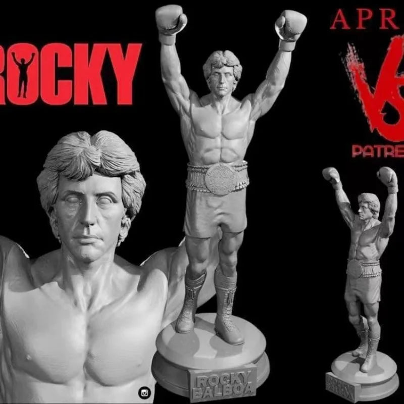 1/24 Modern Rocky Balboa, Resin Model Figure Kit, Unassembled and Unpainted