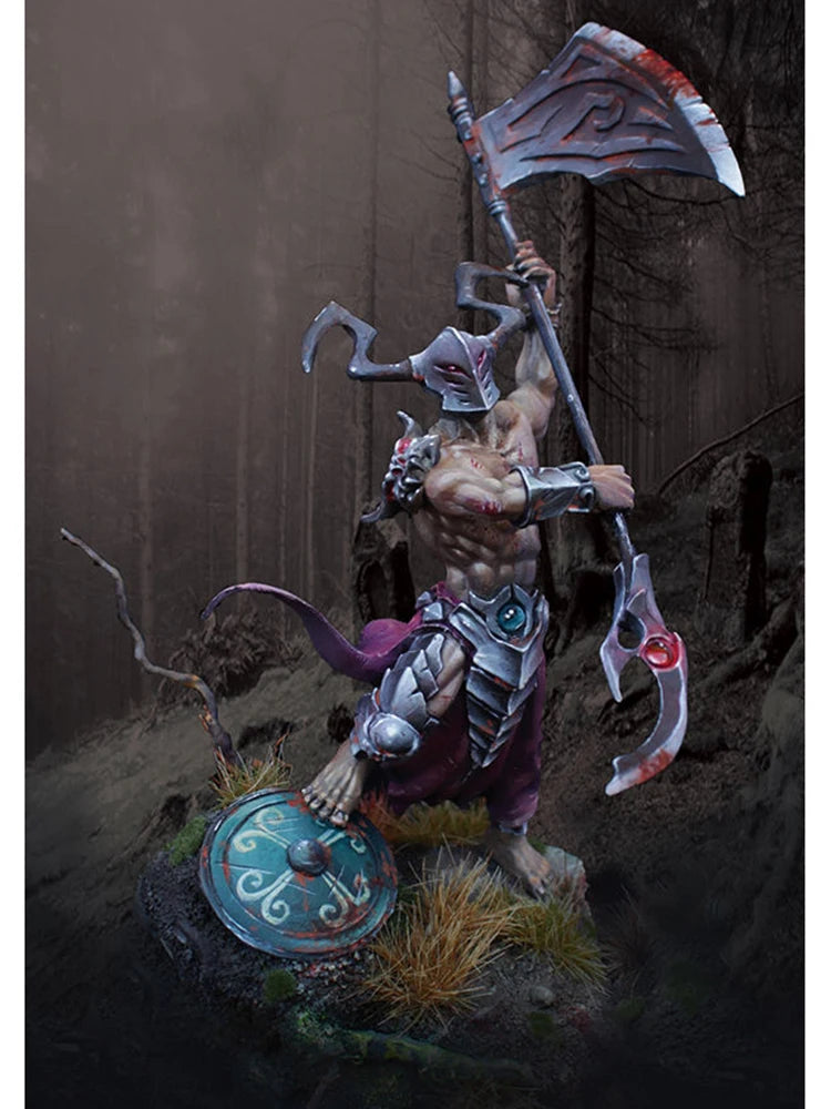 1/32 Demon Warrior, Resin Model Figure Kit, Fantasy Theme, Unassembled and Unpainted