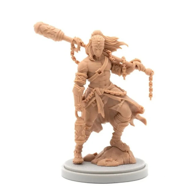 30mm Dark Lantern Guard Warrior, Resin Model Figure Kit, Fantasy Theme, Unassembled and Unpainted